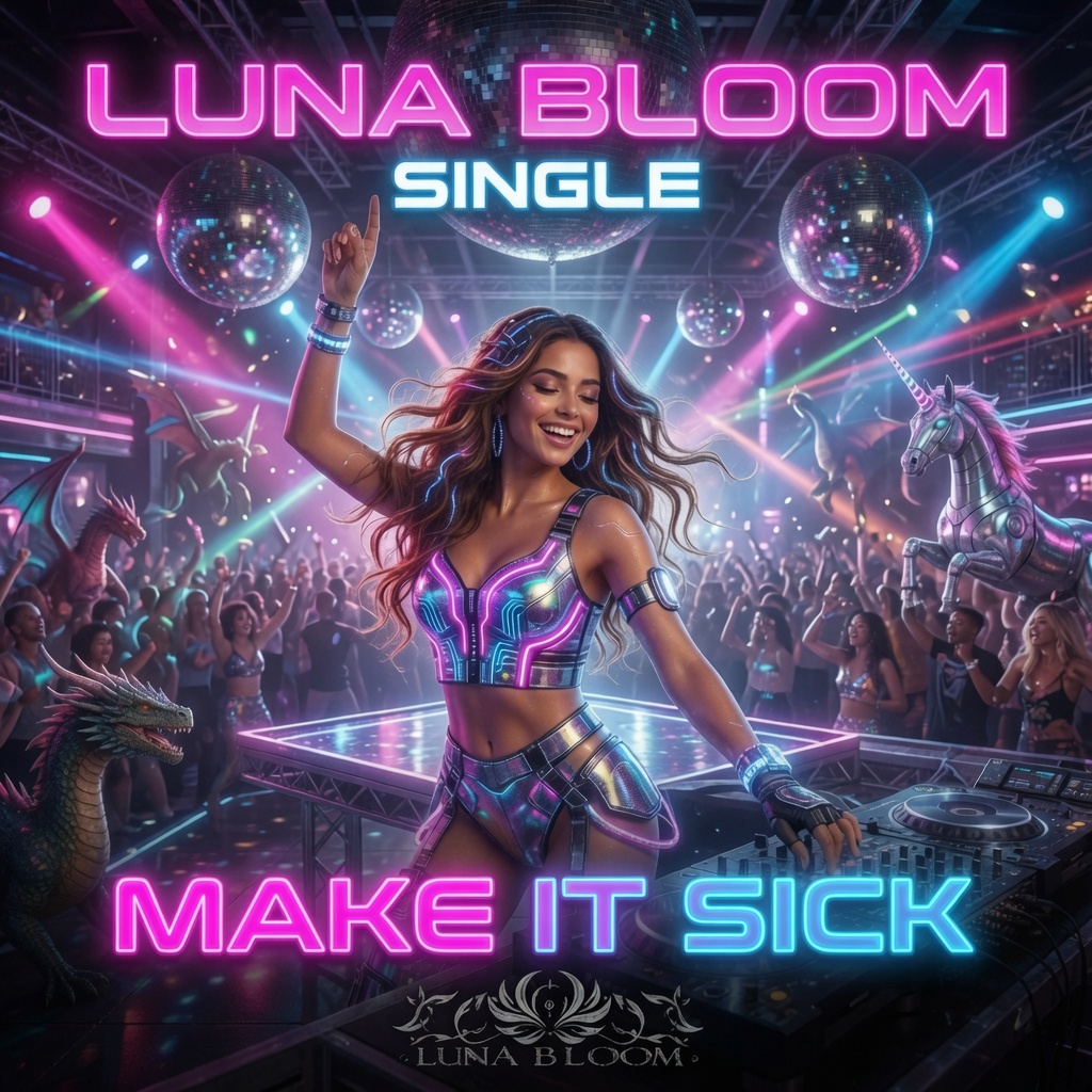 Make It Sick — single cover art by Luna Bloom