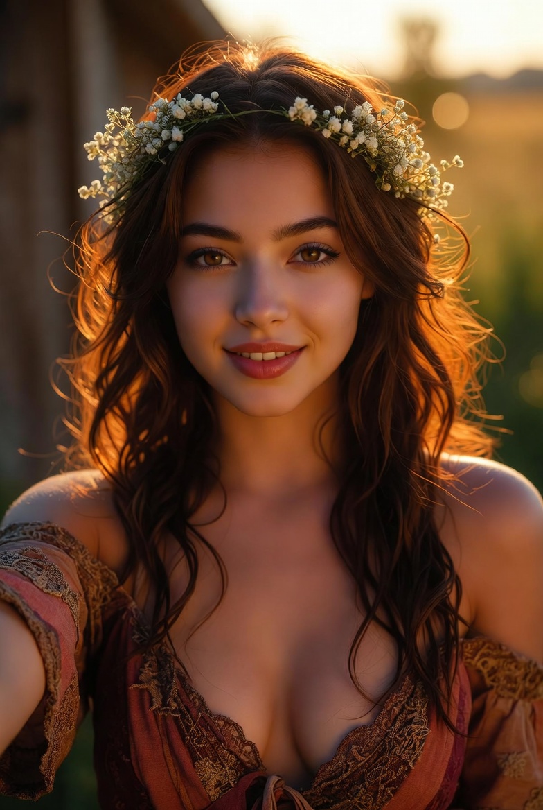 Luna Bloom — funk metal diva with flower crown